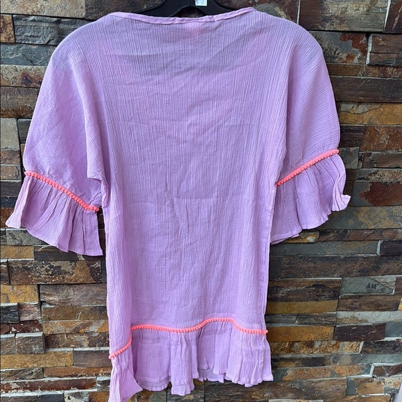 Girls Shade Critters Purple Gauze Swimsuit Coverup - Picture 4 of 4